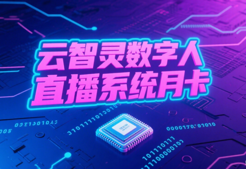 云智灵数字人直播系统月卡 - 高效直播工具首选
