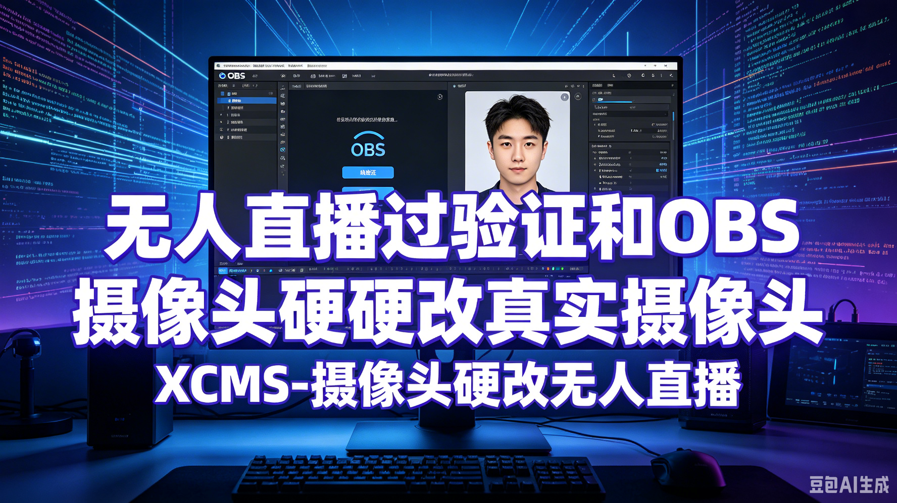 无人直播过验证与 OBS 摄像头硬改全解析:XCMS 摄像头硬改无人直播实战教程-平头哥科技网