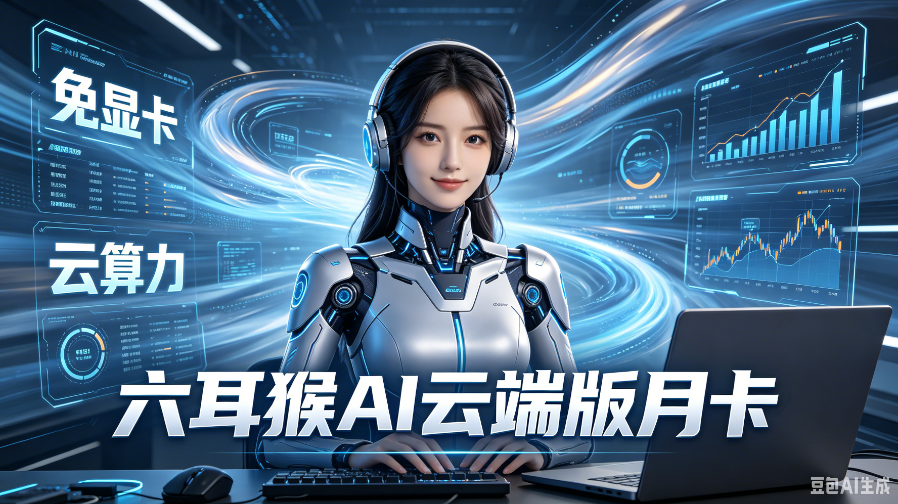 六耳猴 AI 云端版月卡:无显卡也能直播!云算力驱动的智能直播神器-平头哥科技网