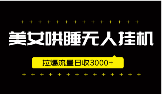 图片[1]-美女哄睡无人挂机 2.0，新手日收 3000 + 可落地实操
