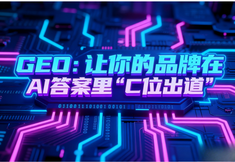 抢占 AI 搜索流量风口，GEO 助力品牌在 AI 答案 “C 位出道”