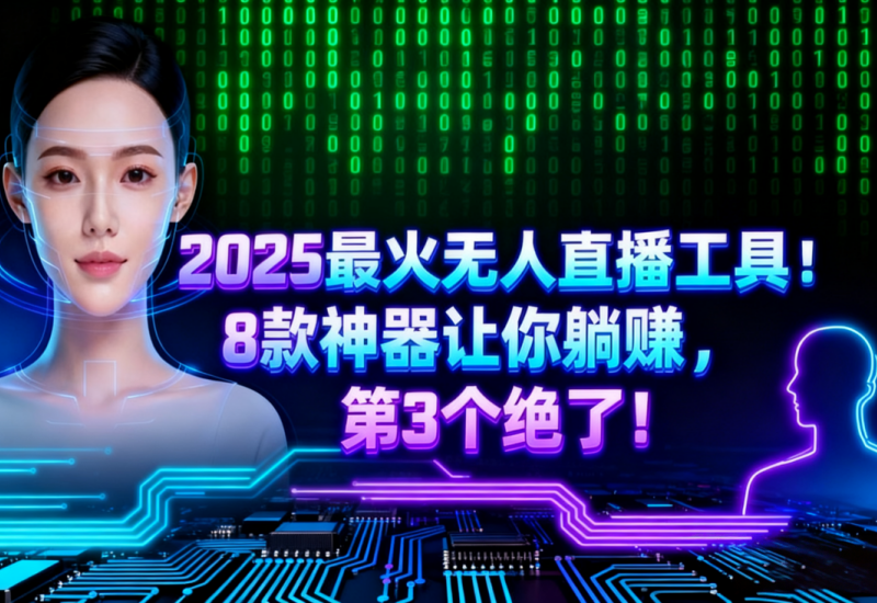 2025 无人直播工具推荐！8 款神器助你 24 小时躺赚
