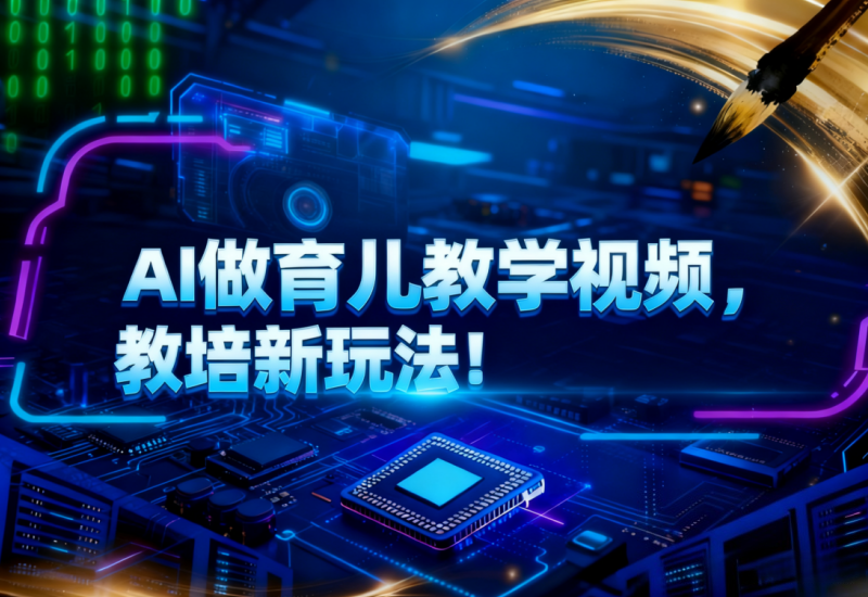 AI 育儿教学视频：教培新玩法，普通人高变现