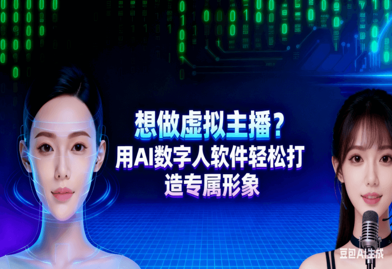 想做虚拟主播？用AI数字人软件轻松打造专属形象-平头哥科技网