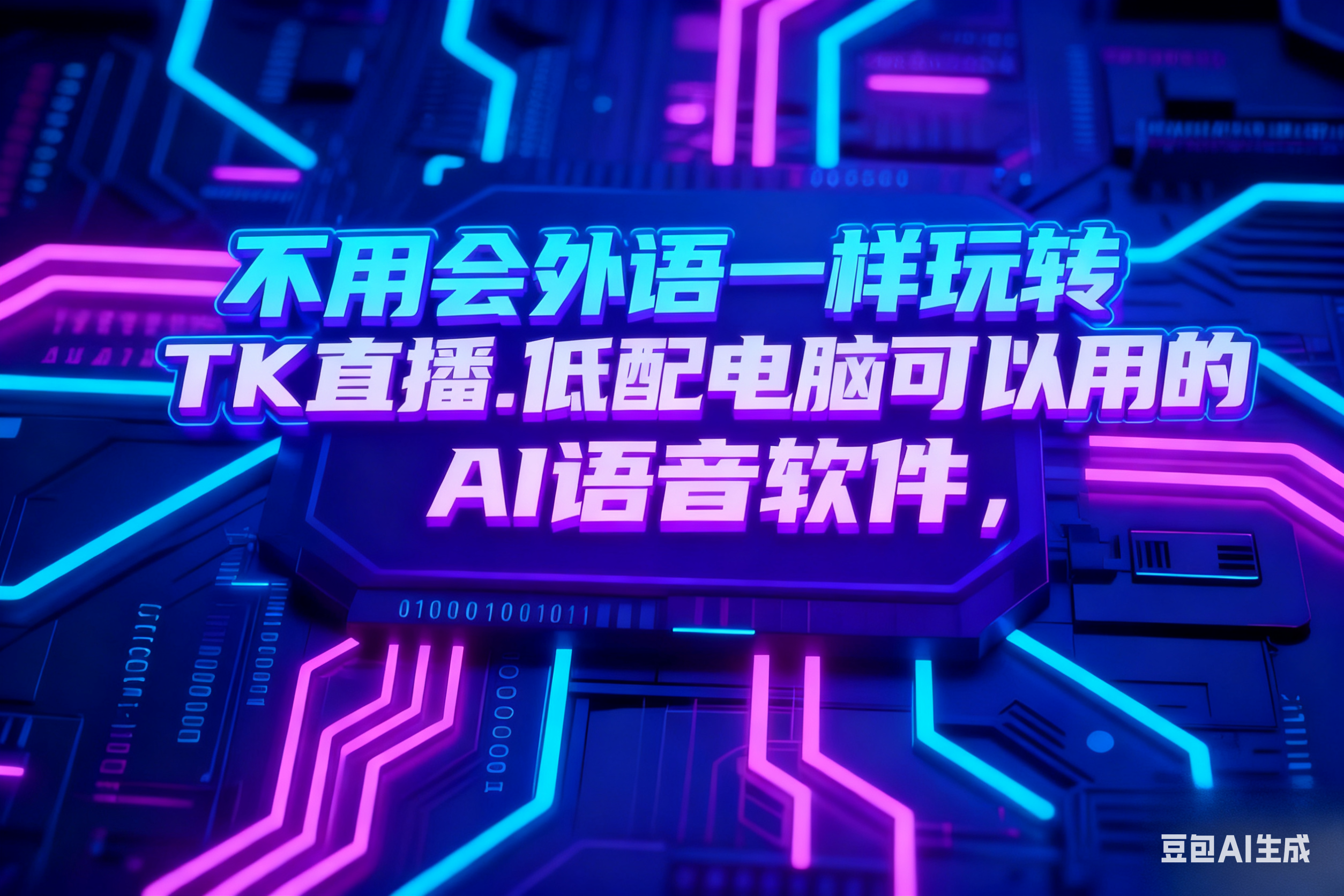 不用外语一样玩转TK直播.低配电脑可以用的AI语音软件(海外版)星辰语音云端介绍和使用教程-平头哥科技网