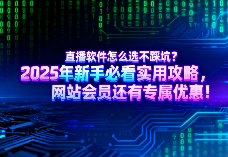 2025 直播软件怎么选不踩坑？新手实用攻略