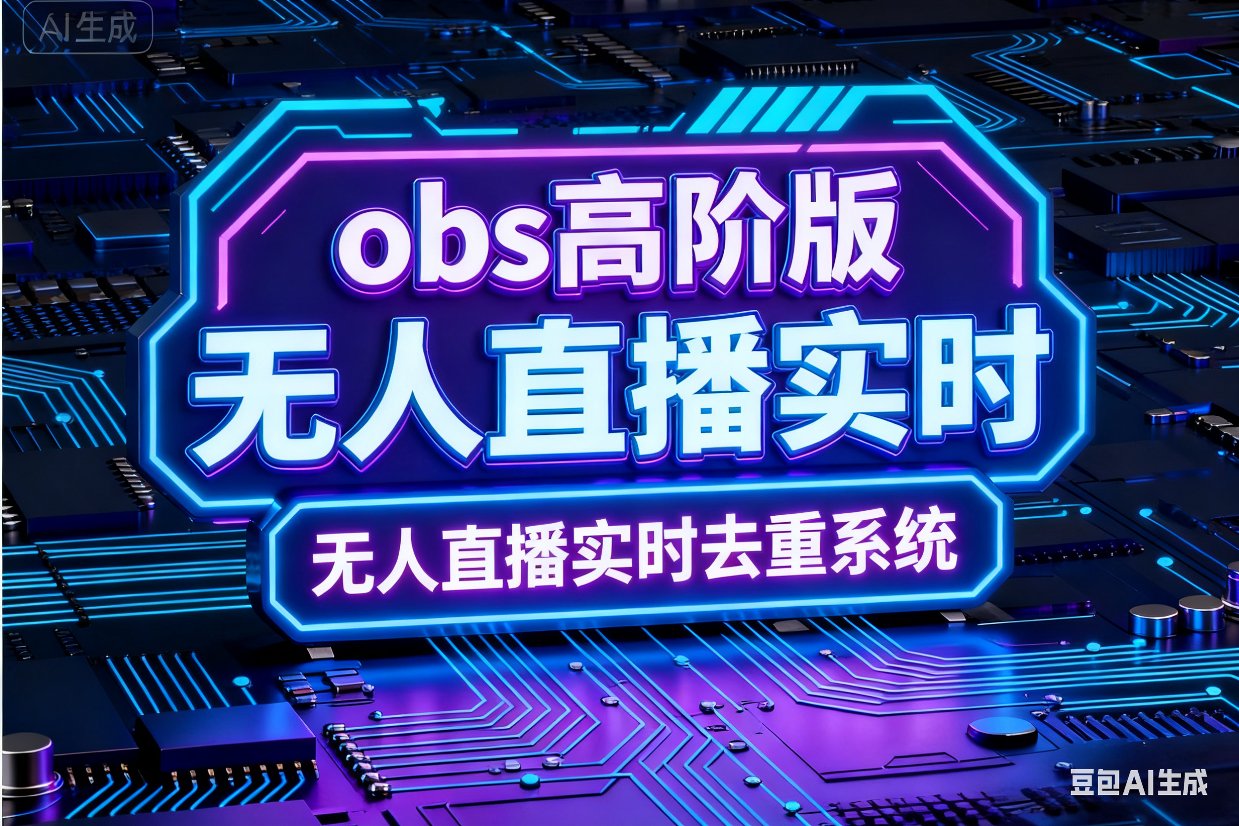 obs 高阶版 无人直播实时去重系统 - 软件购买 | 平头哥科技网-平头哥科技网