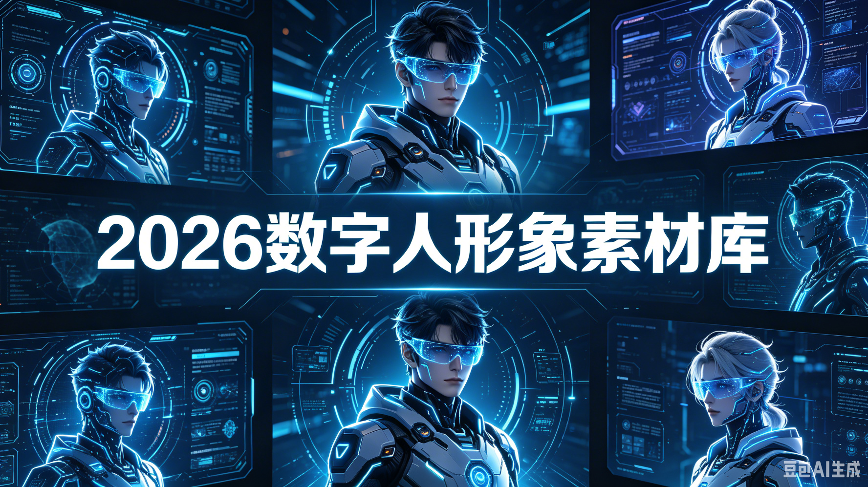 2026数字人形象素材库全套下载 | AI数字人克隆模板+虚拟人形象包+直播数字人形象定制-平头哥科技网
