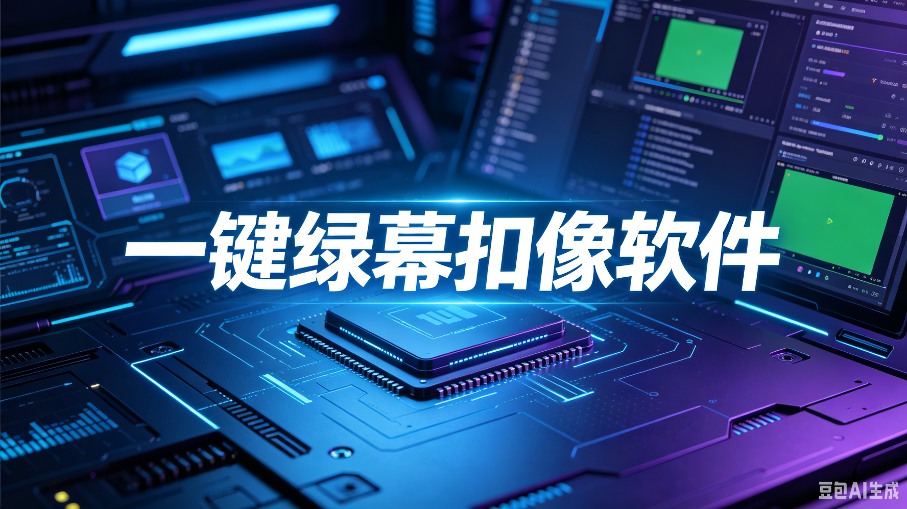 一键绿幕扣像软件【AI智能抠图】视频抠图,支持OBS推流/抖音/快手,永久版-平头哥科技网