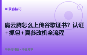 魔云腾上传谷歌证书教程：设备未认证google/抓包证书/真参一键改机怎么解决
