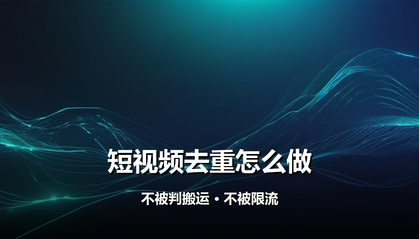 短视频去重做法