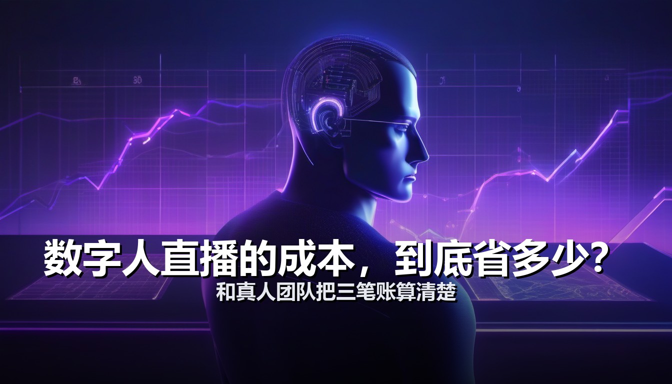 数字人直播的成本 对比真人团队