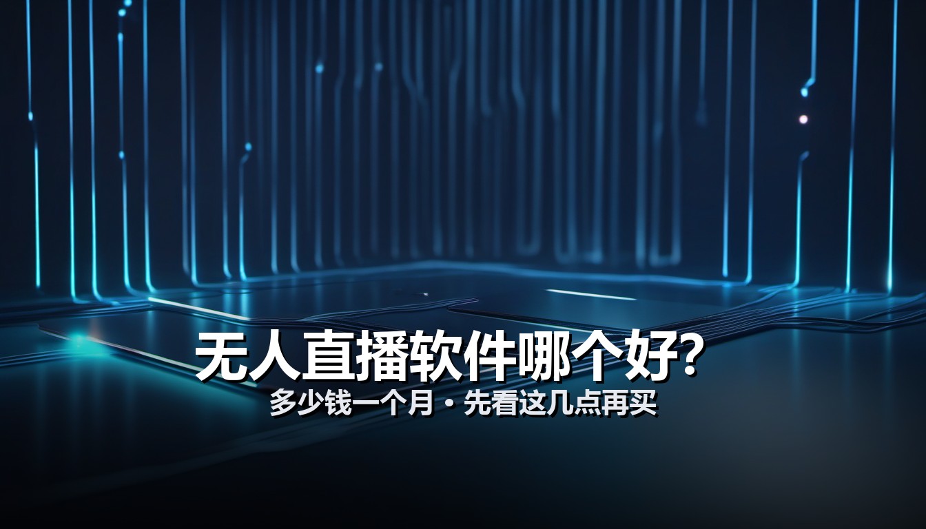 无人直播软件哪个好-选购与费用指南